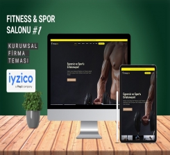 Fitness ve Spor Salonu Kurumsal Tema #1